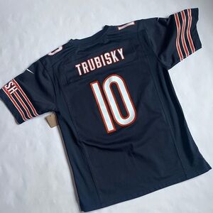 NFL Kids TRUBISKY  Dark Blue CHICAGO BEARS Team Jersey SZ 14/16 Nike  2017